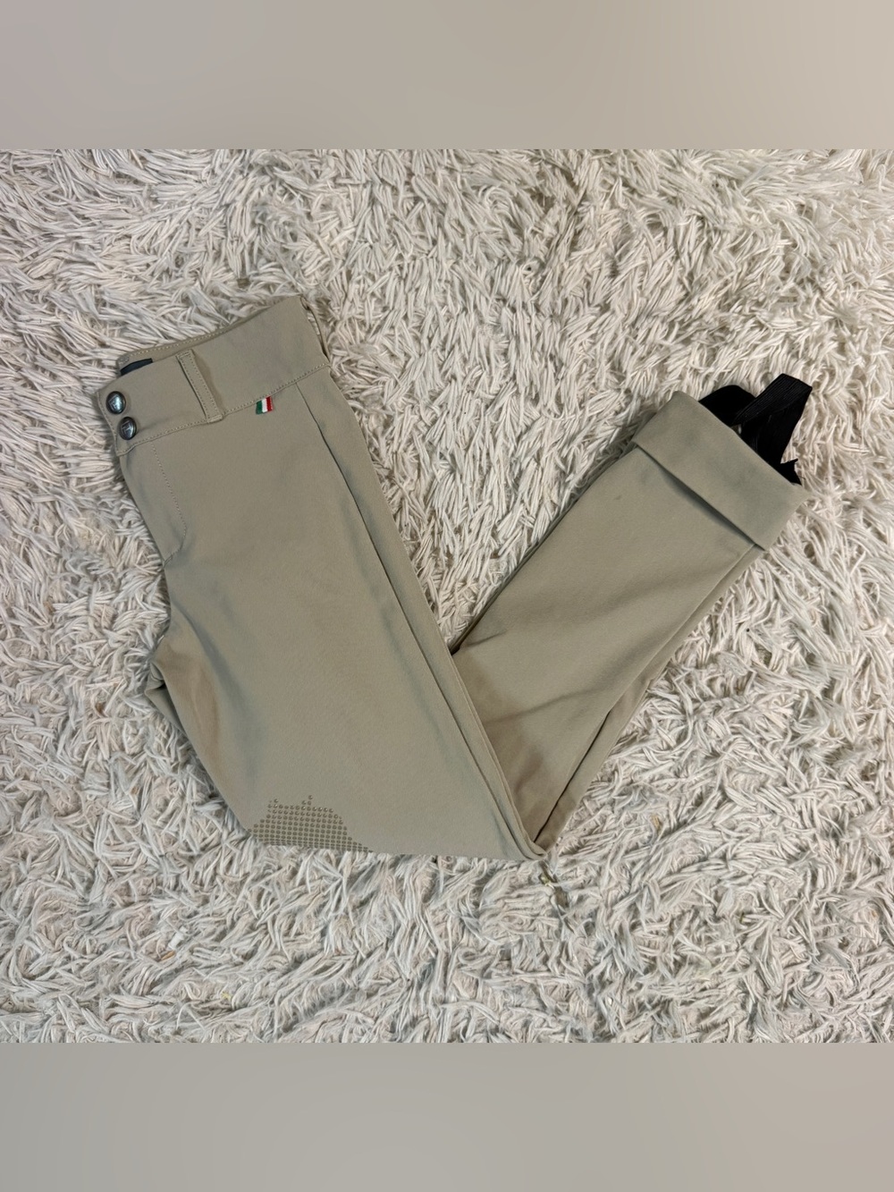 Child’s Size 8R Tan For Horses Knee Patch Horseback Riding Jodphur Breeches